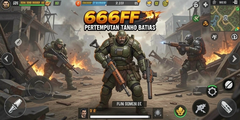 Screenshot gameplay 666FF dengan aksi pertempuran seru dan grafis menakjubkan.