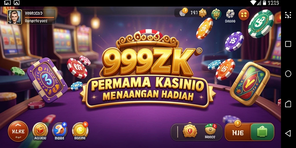 Screenshot gameplay 999ZK menampilkan suasana kasino yang hidup dan menarik.