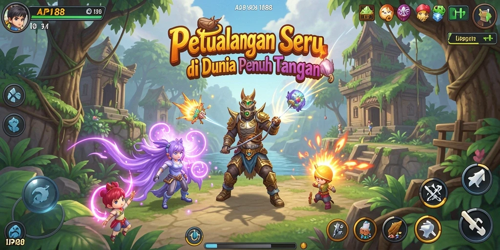Tampilan menarik dari gameplay petualangan di API88.