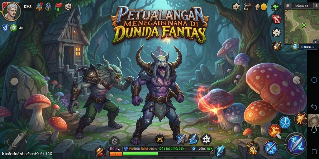 Gameplay DKK yang menegangkan dengan grafis menawan di dunia fantasi.
