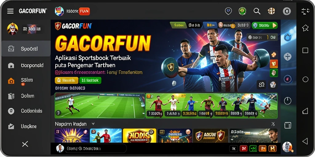 Tampilan gameplay Sportsbook GACORFUN yang menarik dan interaktif.