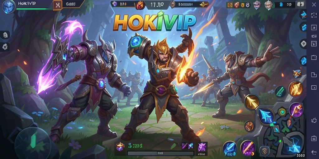 Tampilan gameplay menarik dari HOKIVIP saat pertempuran.