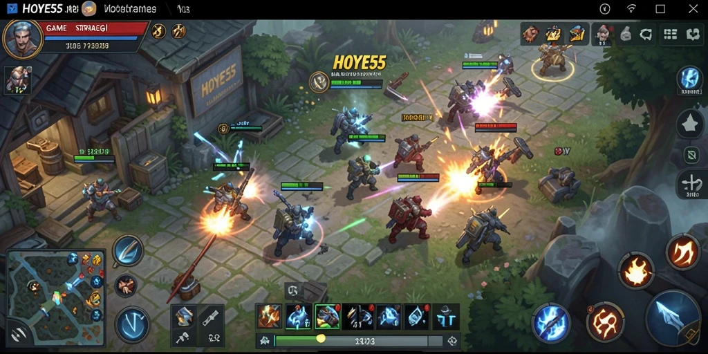 Tampilan gameplay HOYE55 yang menegangkan dan menantang.