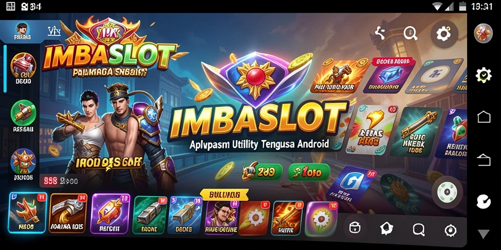 Screenshot gameplay IMBASLOT yang menunjukkan fitur utama aplikasi Utility.