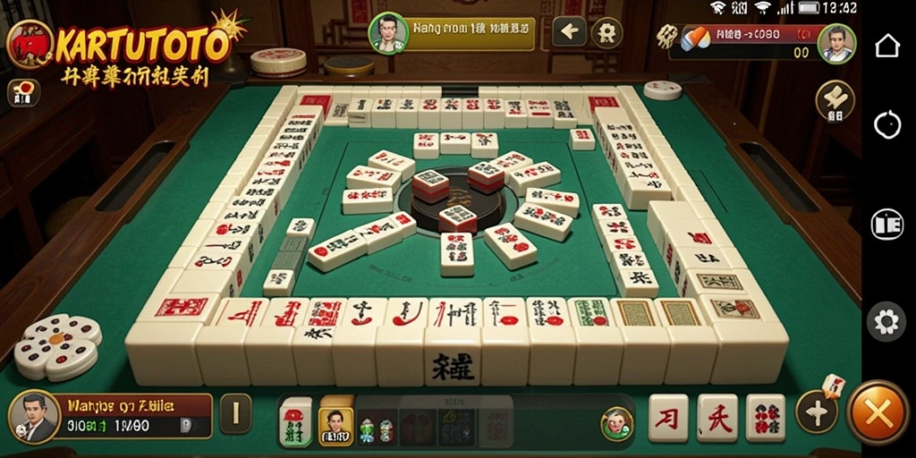 Tampilan gameplay menarik dari KARTUTOTO yang mengajak pemain menjelajahi dunia Mahjong.