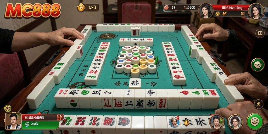 Tampilan gameplay seru permainan Mahjong MC888.