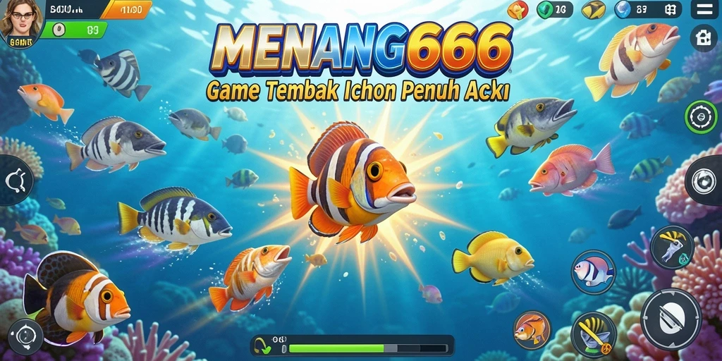 Tangkapan layar MENANG666 menampilkan aksi menembak ikan yang seru.