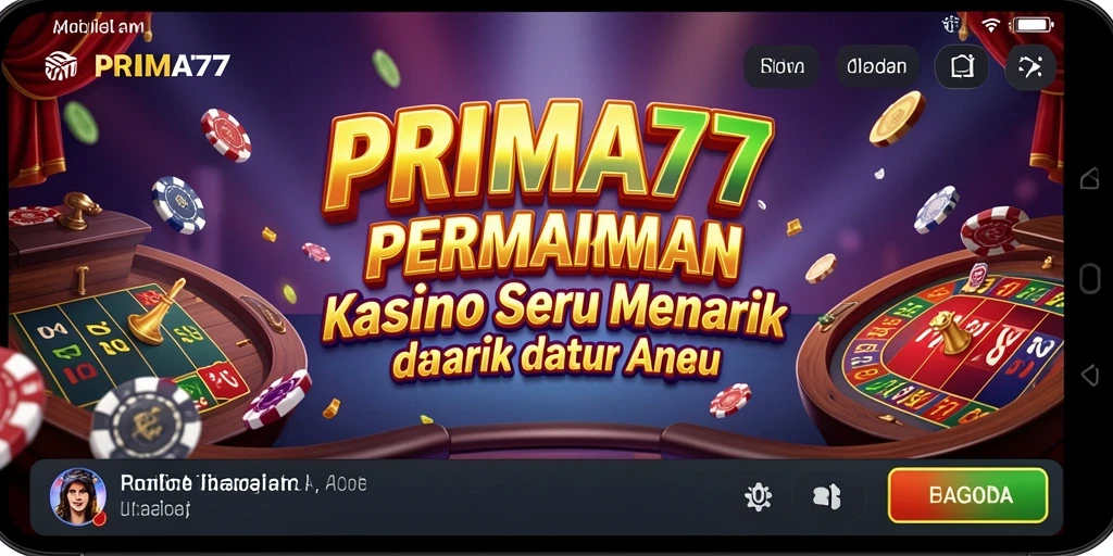 Tampilan gameplay seru di aplikasi Kasino PRIMA77.