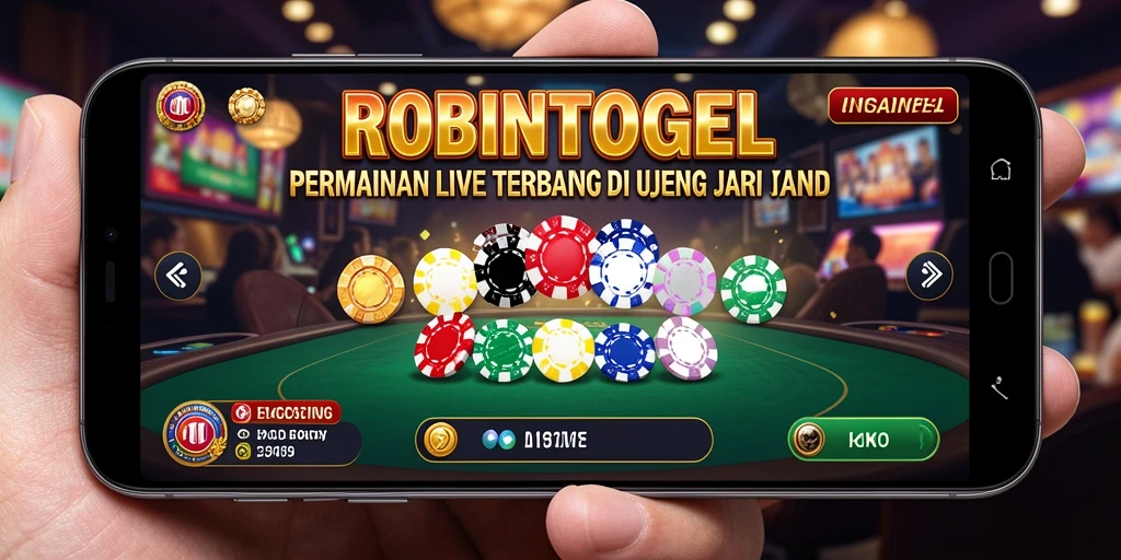 Screenshot utama ROBINTOGEL menampilkan dealer sedang berinteraksi dengan pemain dalam permainan Live Casino.