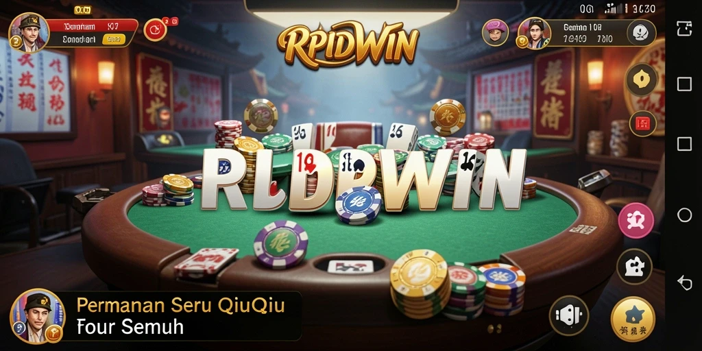 Screenshot gameplay RPIDWIN menampilkan aksi seru bermain QiuQiu.