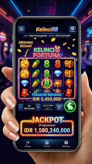 Tampilan antarmuka pengguna kelinci88 yang sederhana dan intuitif.